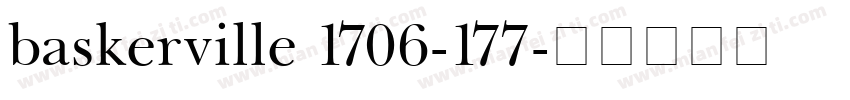 baskerville 1706-177字体转换